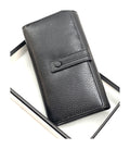 HE336 Black Accordion Snap Wallet