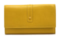 HE337 Yellow Long Flap Wallet