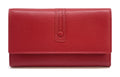 HE341 Red Long Flap Wallet
