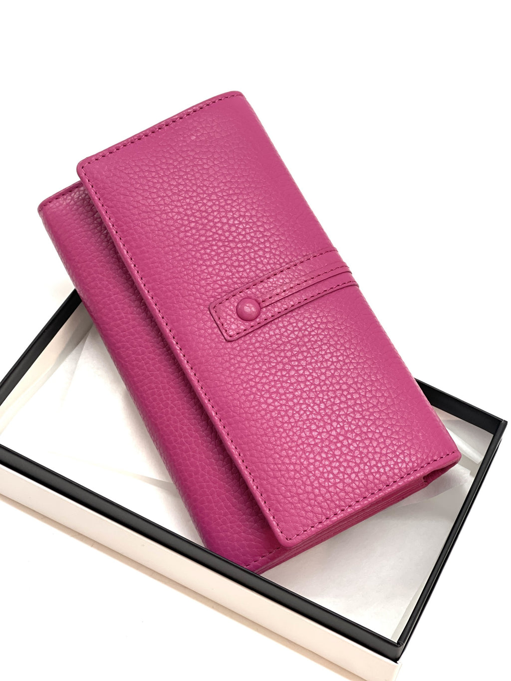 HE342 Fuchsia Long Flap Wallet