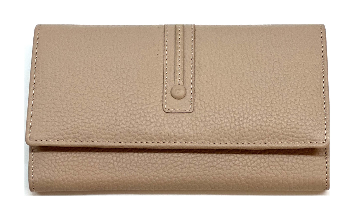 HE343 Powder Pink Long Flap Wallet
