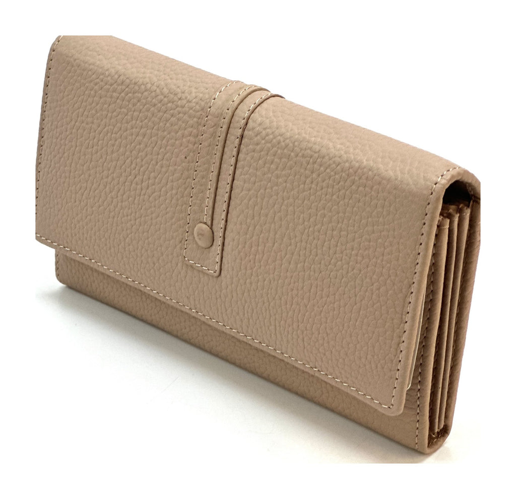 HE343 Powder Pink Long Flap Wallet
