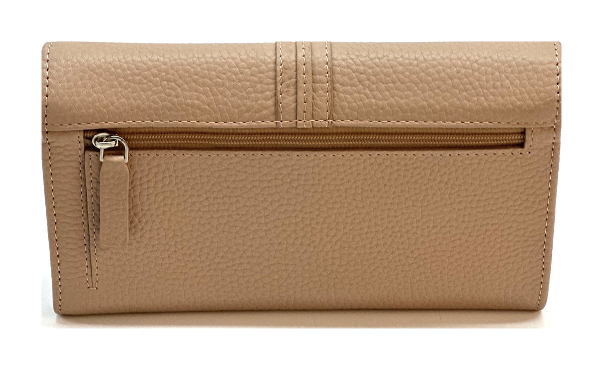 HE343 Powder Pink Long Flap Wallet