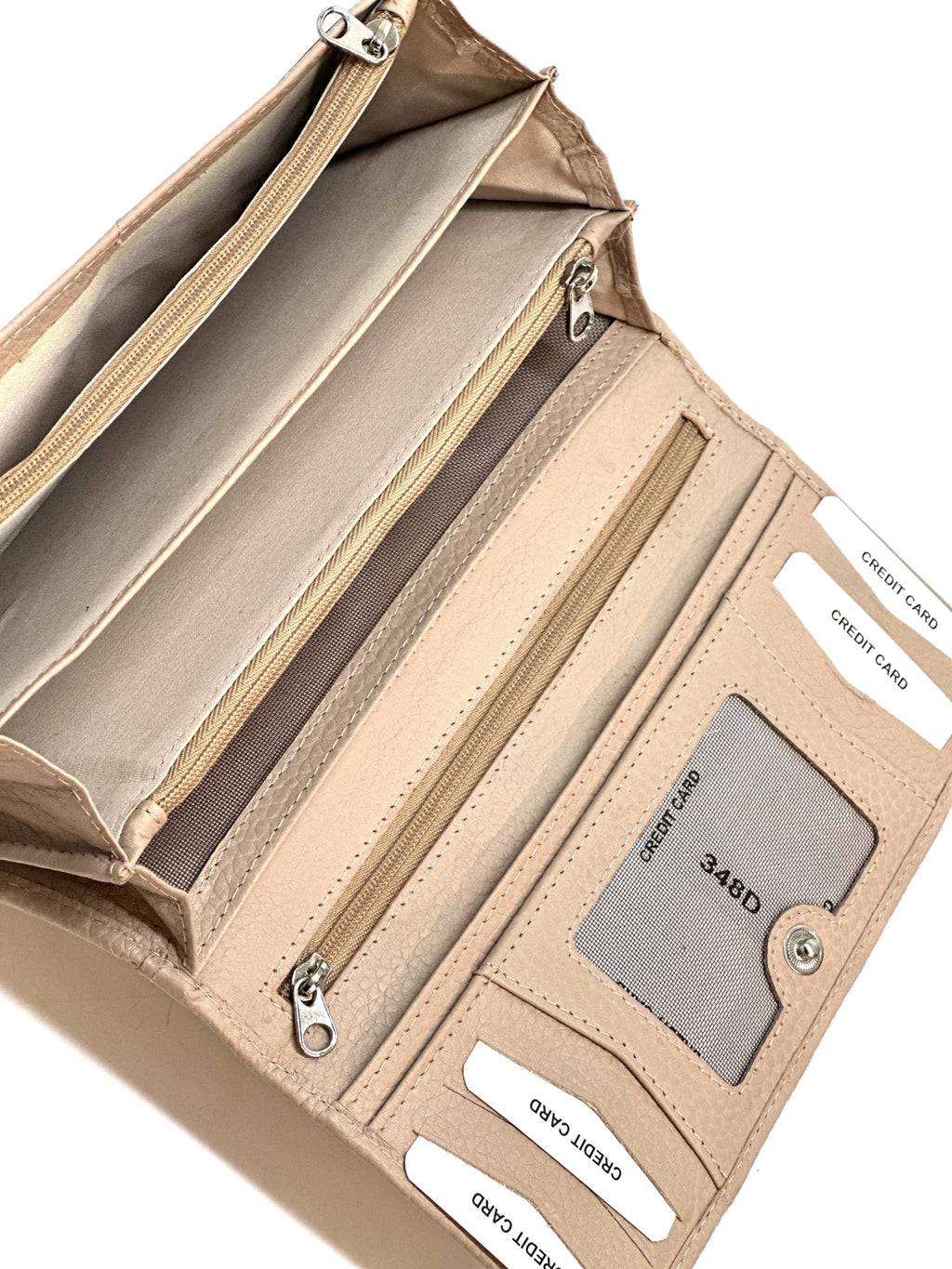 HE343 Powder Pink Long Flap Wallet