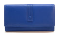 HE345 Royal Blue Long Flap Wallet