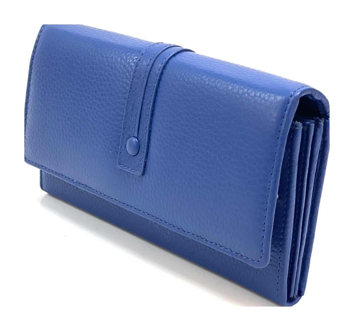 HE345 Royal Blue Long Flap Wallet