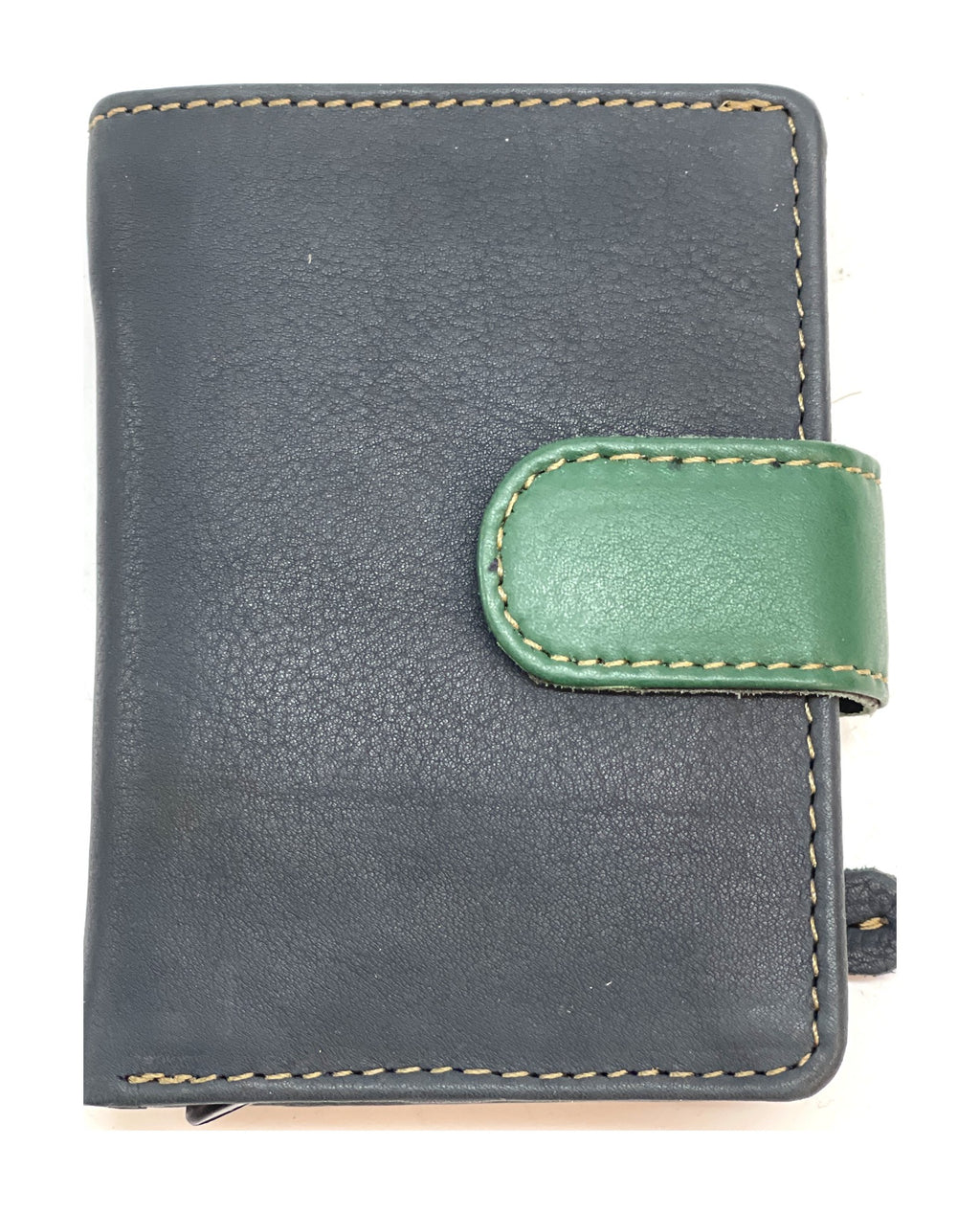 HE353 Navy & Green Pop Up Card Holder