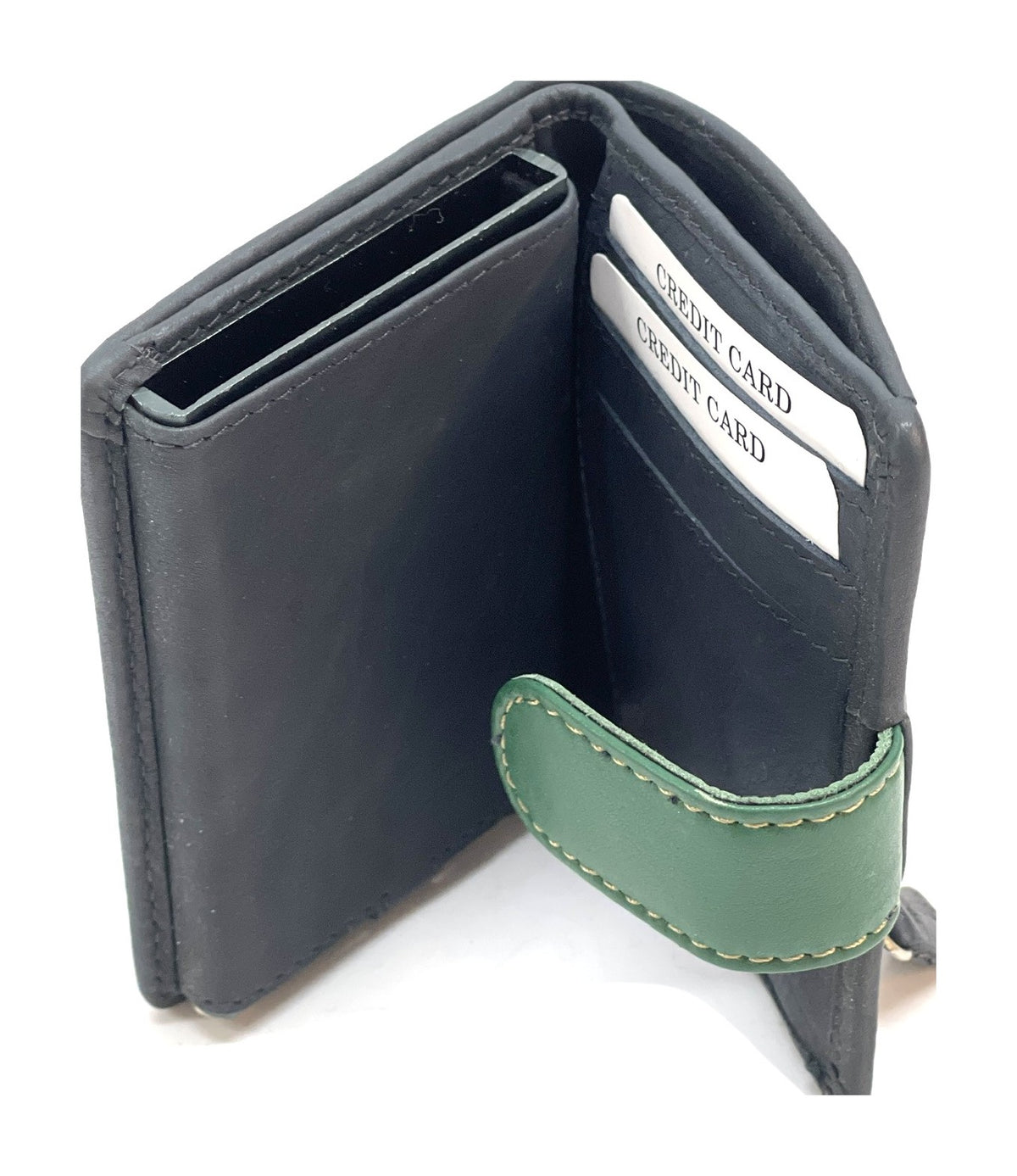 HE353 Navy & Green Pop Up Card Holder