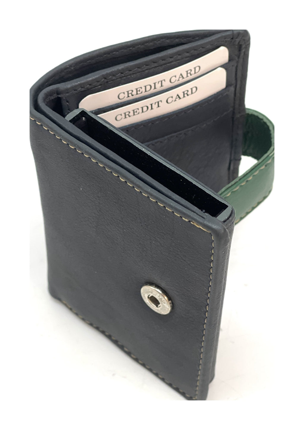 HE353 Navy & Green Pop Up Card Holder