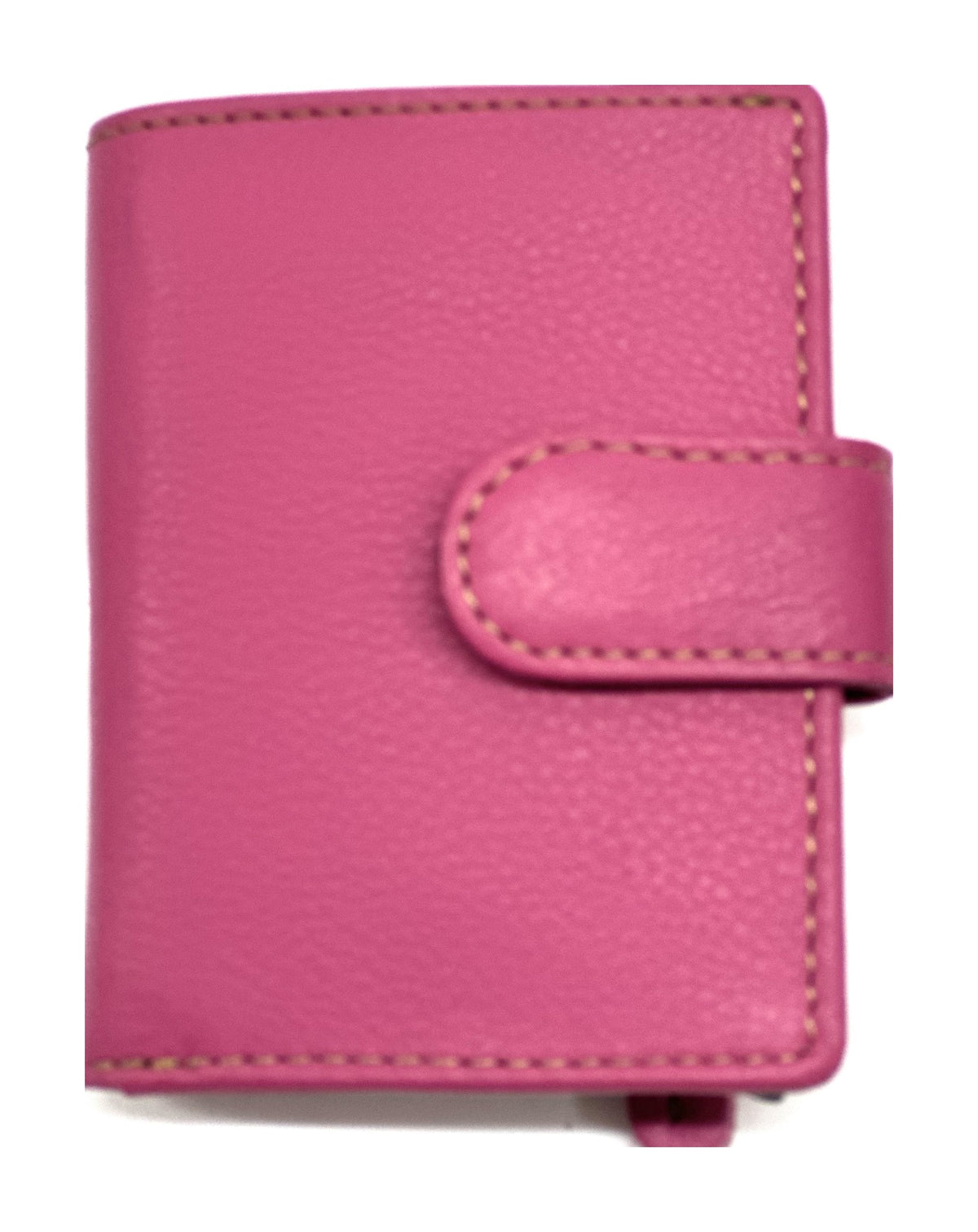 HE354 Fuchsia Leather Pop Up Card Holder
