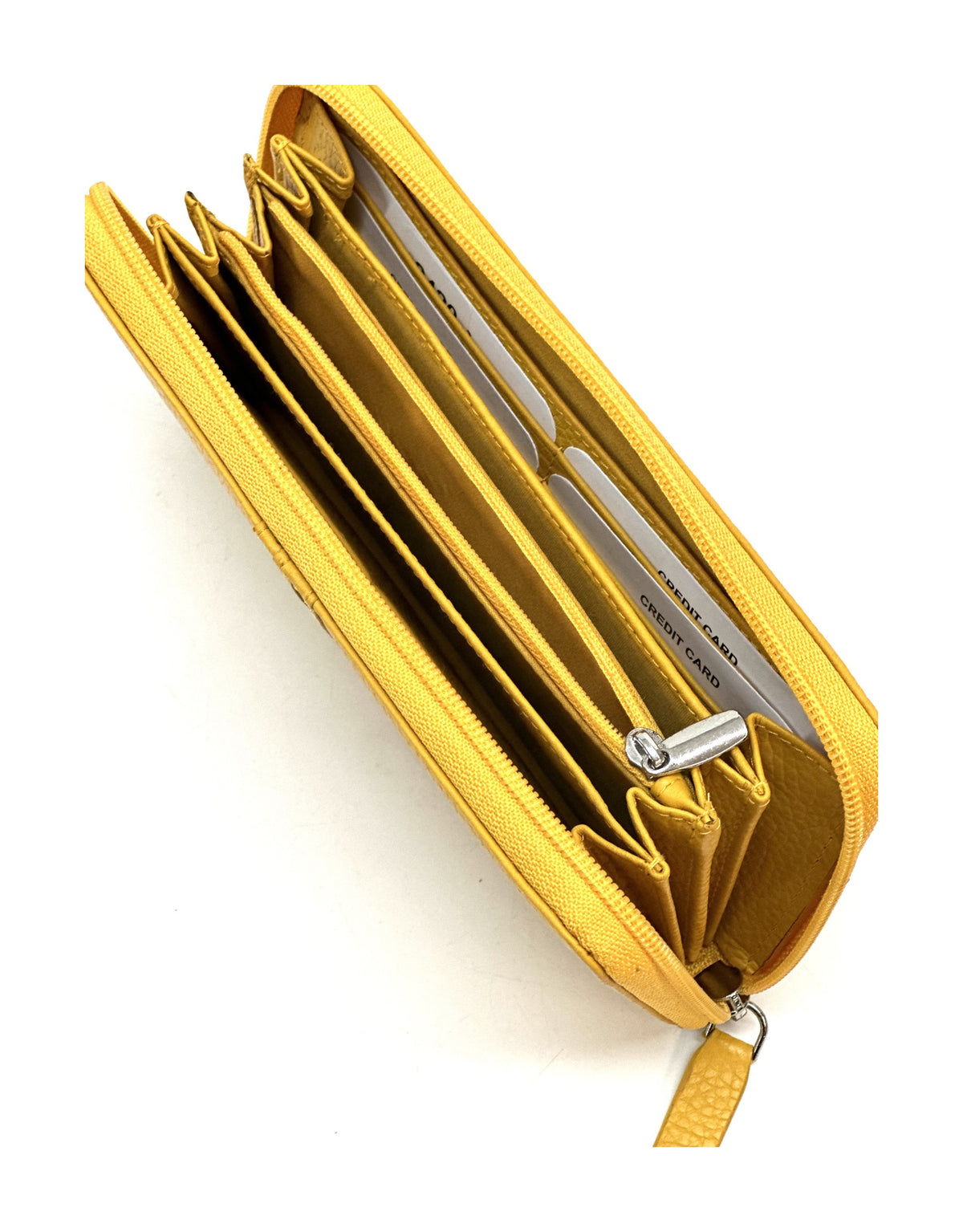 HE361 Yellow Strap Zip Around Wallet