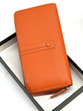 HE362 Orange Strap Zip Around Wallet