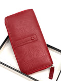 HE363 Red Strap Zip Around Wallet