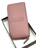 HE365 Dusty Rose Strap Zip Around Wallet