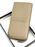 HE370 Taupe Strap Zip Around Wallet