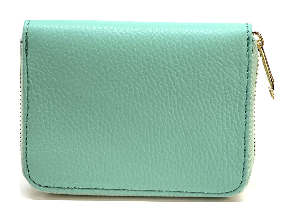 HE377 Mint Compact Zip Wallet