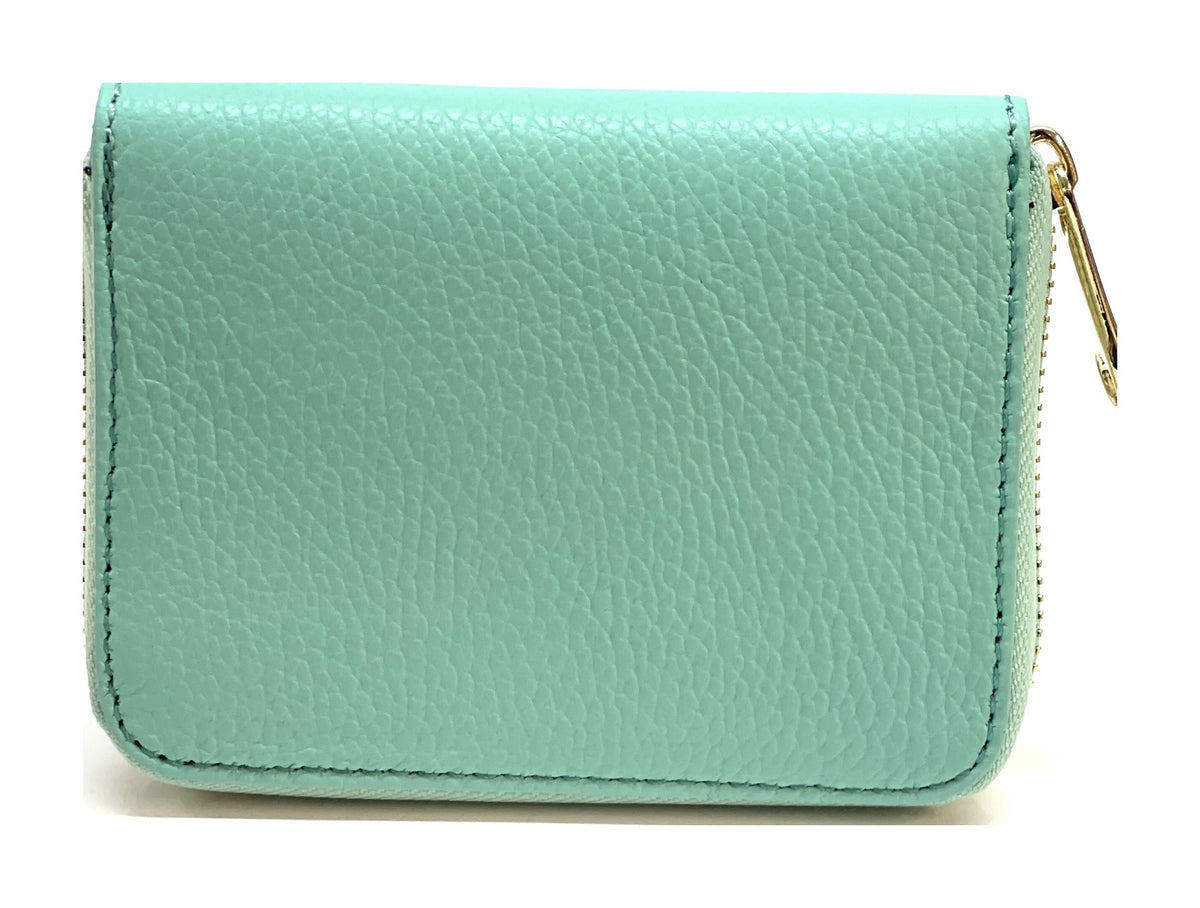 HE377 Mint Compact Zip Wallet