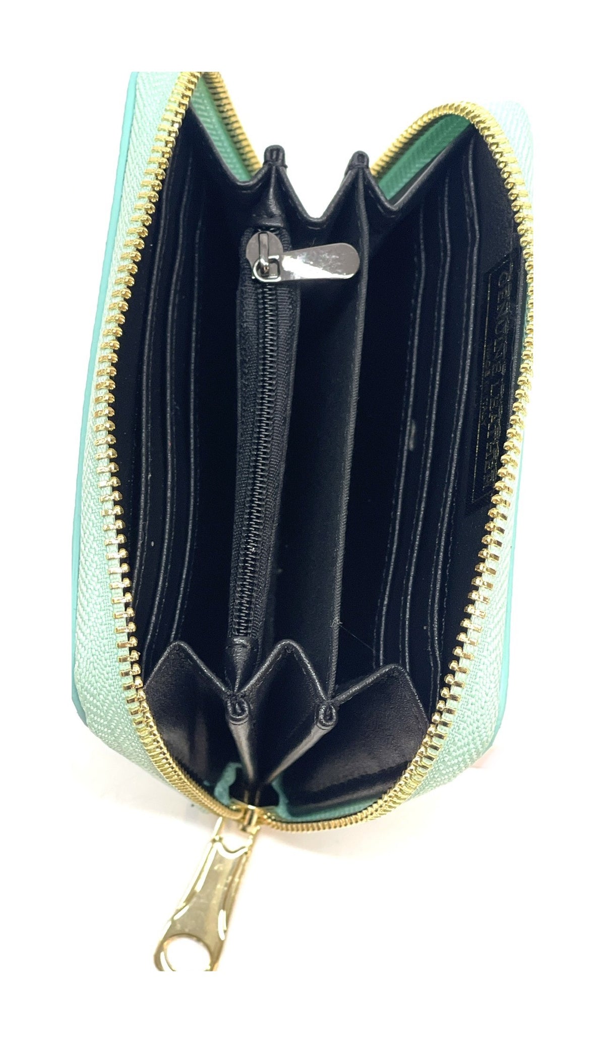 HE377 Mint Compact Zip Wallet