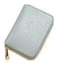 HE378 Pale Grey Blue Compact Zip Wallet
