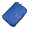 HE381 Royal Blue Compact Zip Wallet
