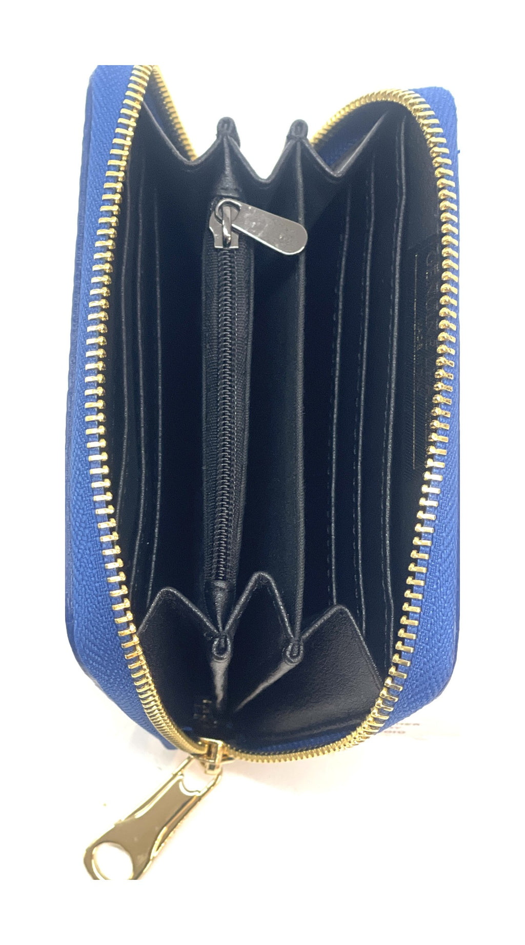 HE381 Royal Blue Compact Zip Wallet