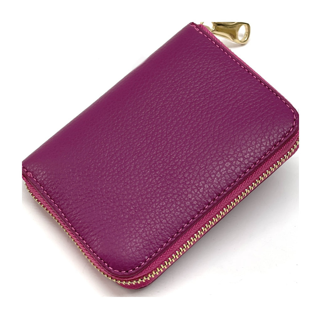 HE385 Magenta Compact Zip Wallet