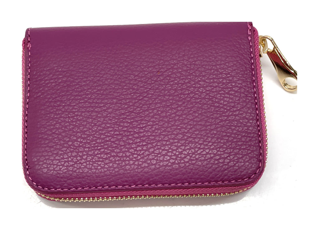HE385 Magenta Compact Zip Wallet