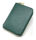 HE390 Peacock Green Compact Zip Wallet
