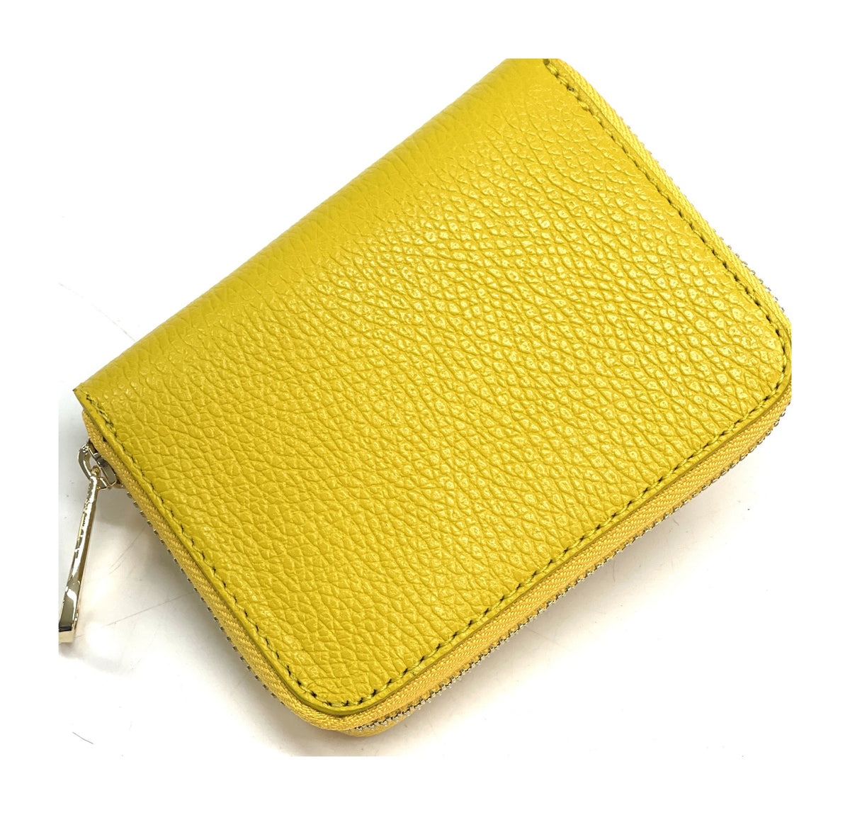 HE395 Yellow Compact Zip Wallet
