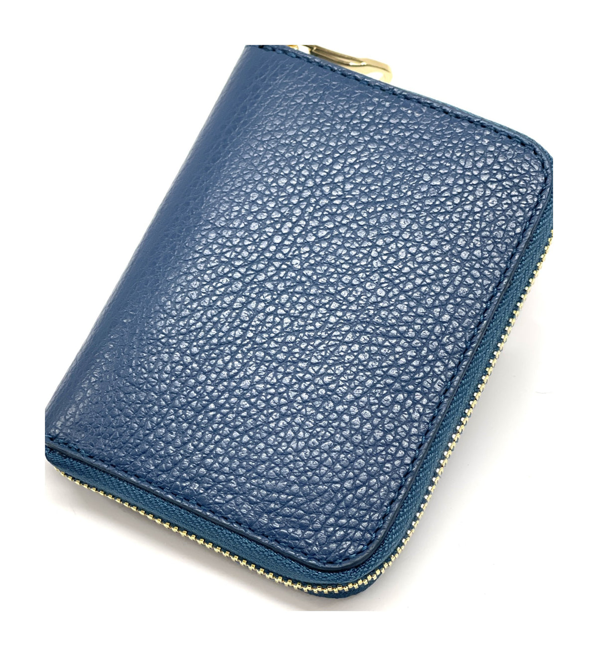 HE397 Petrol Blue Compact Zip Wallet