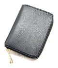 HE404 Black Compact Zip Wallet