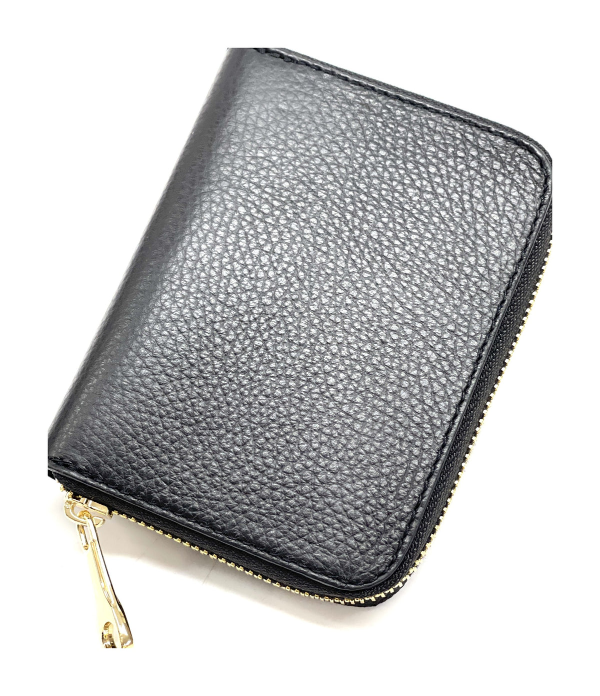HE404 Black Compact Zip Wallet