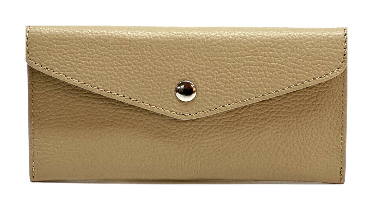 HE406 Light Taupe Large Envelope Wallet