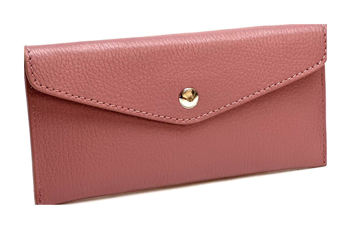 HE409 Dusty Pink Large Envelope Wallet