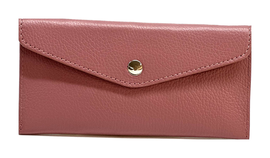 HE409 Dusty Pink Large Envelope Wallet