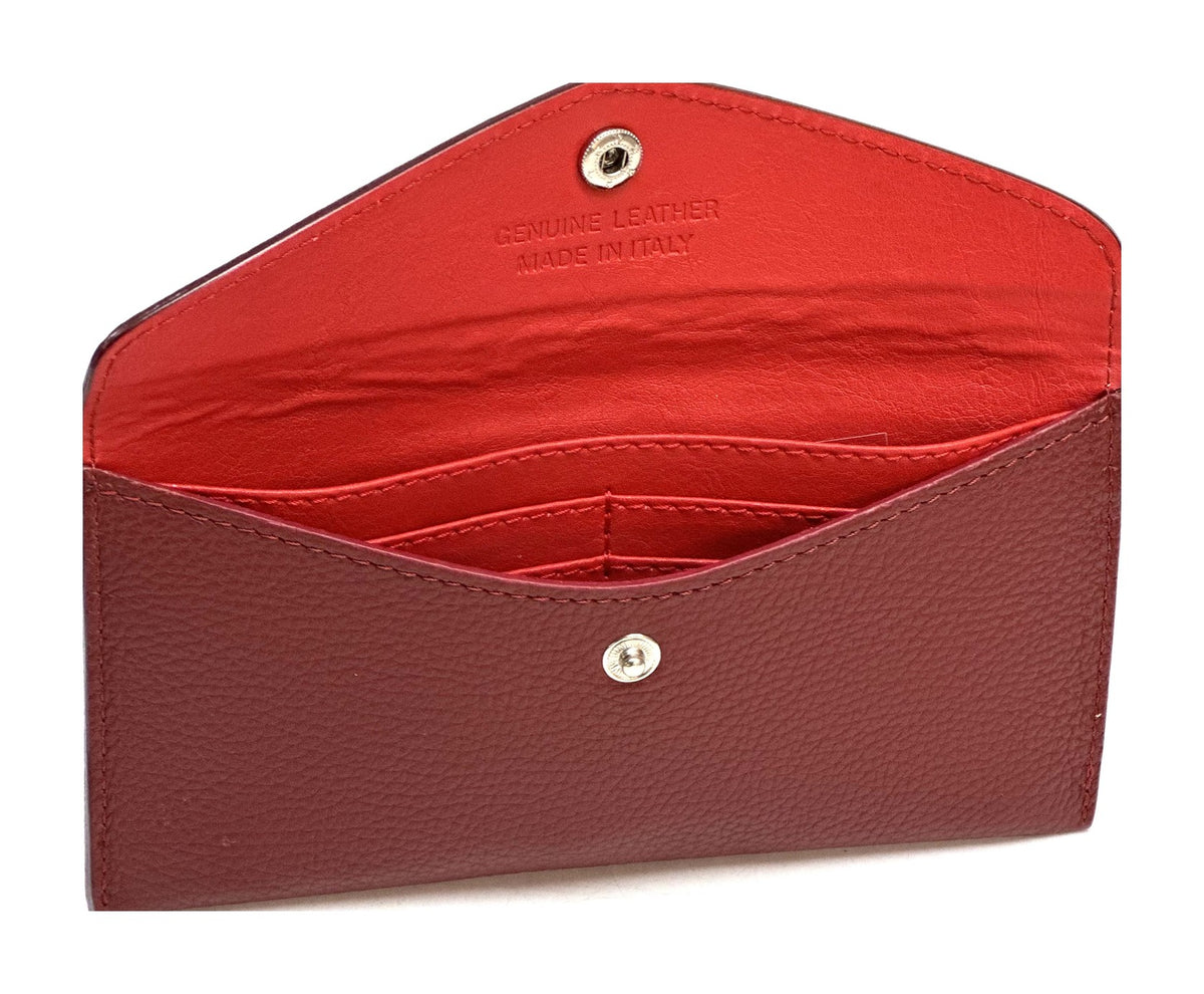 HE411 Brick Red Large Envelope Wallet
