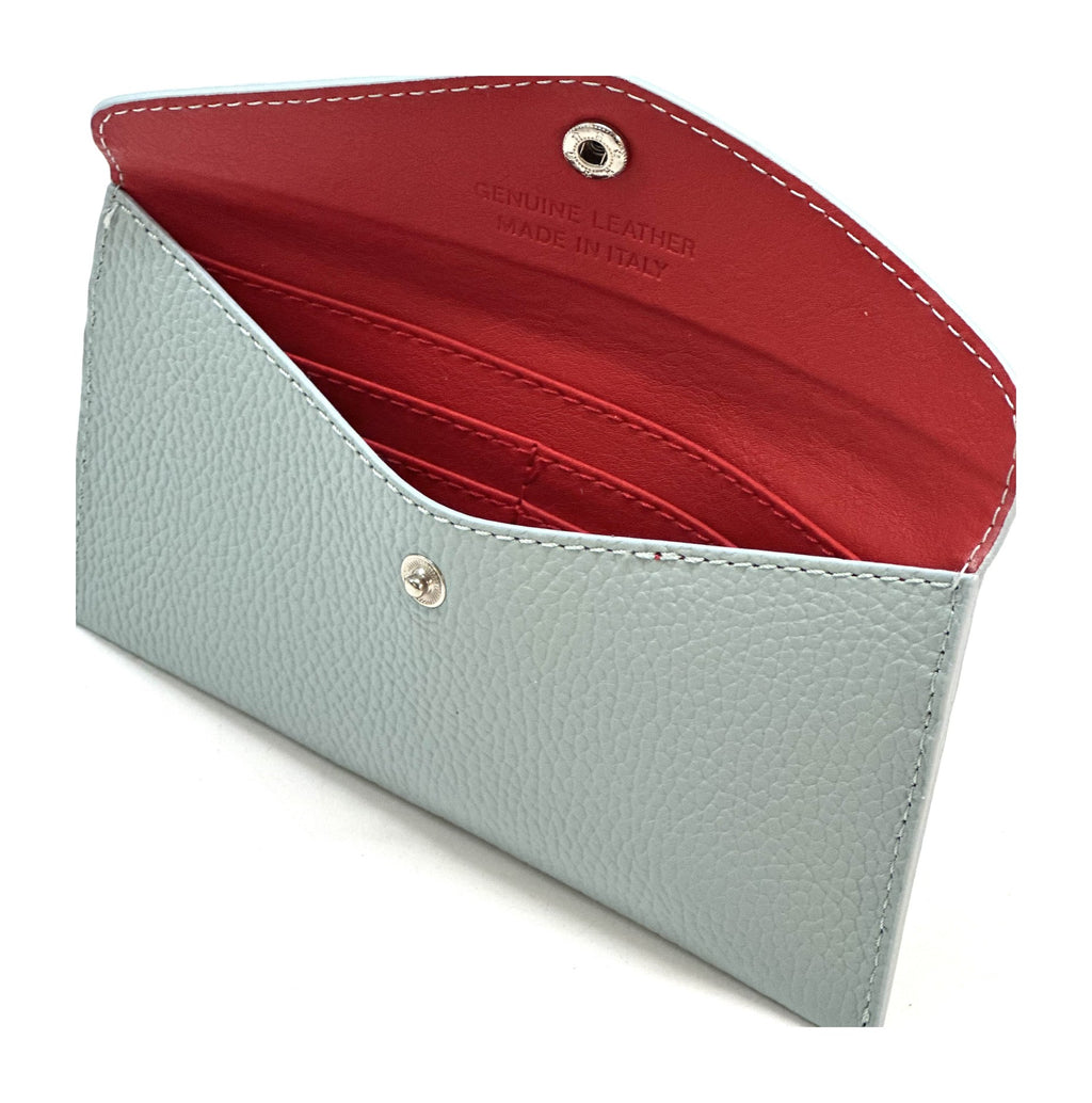 HE412 Pale Aqua Grey Large Envelope Wallet