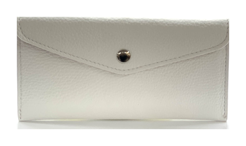 HE419 Off White Large Envelope Wallet