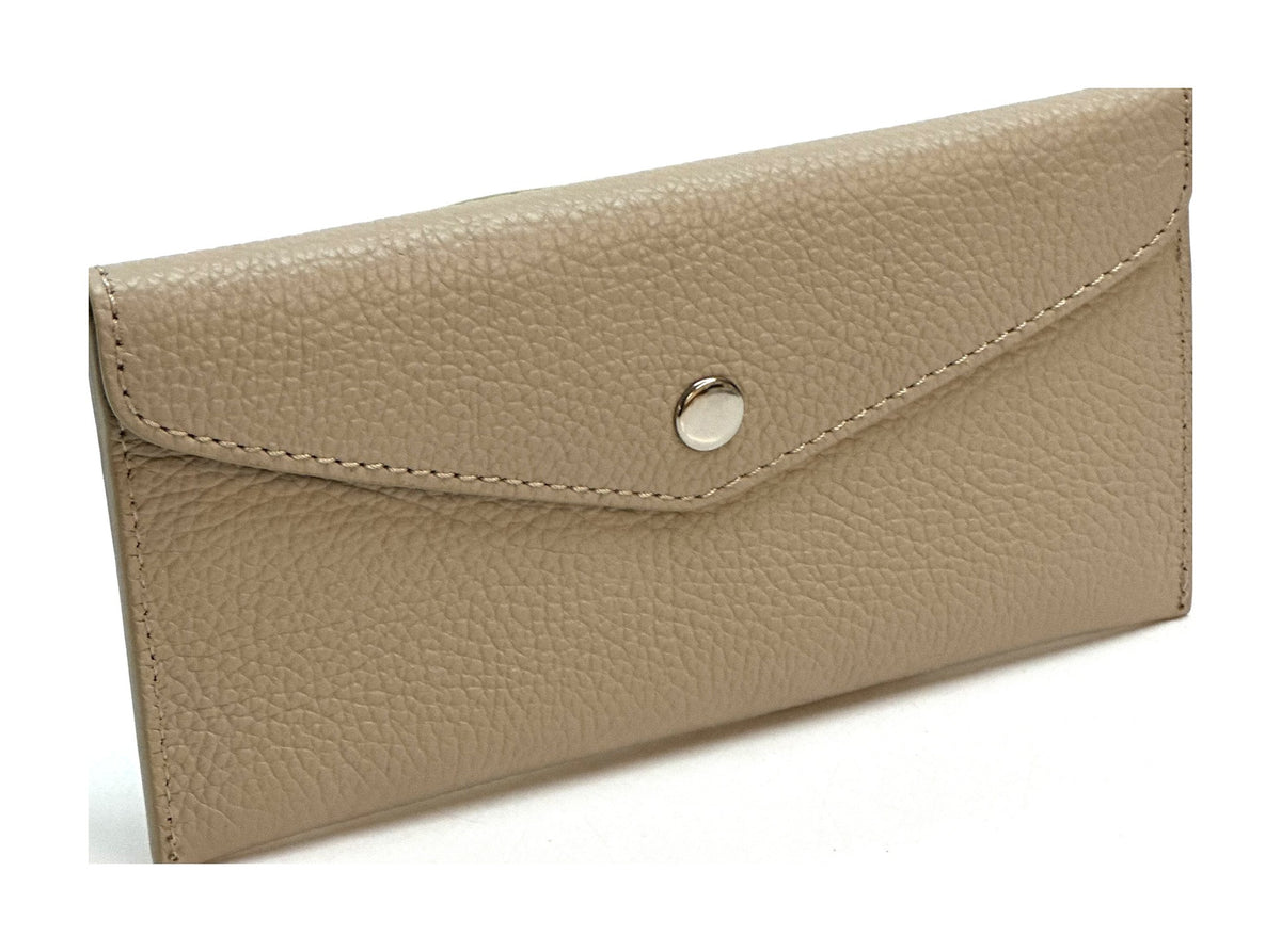 HE422 Stone Large Leather Envelope Wallet