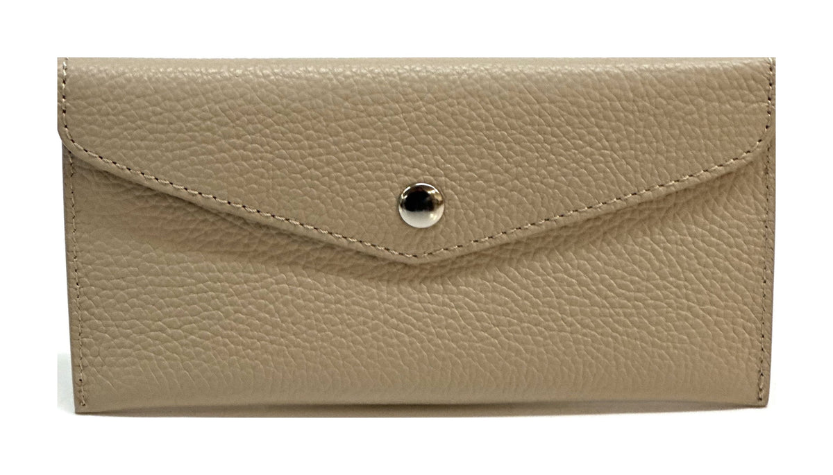 HE422 Stone Large Leather Envelope Wallet