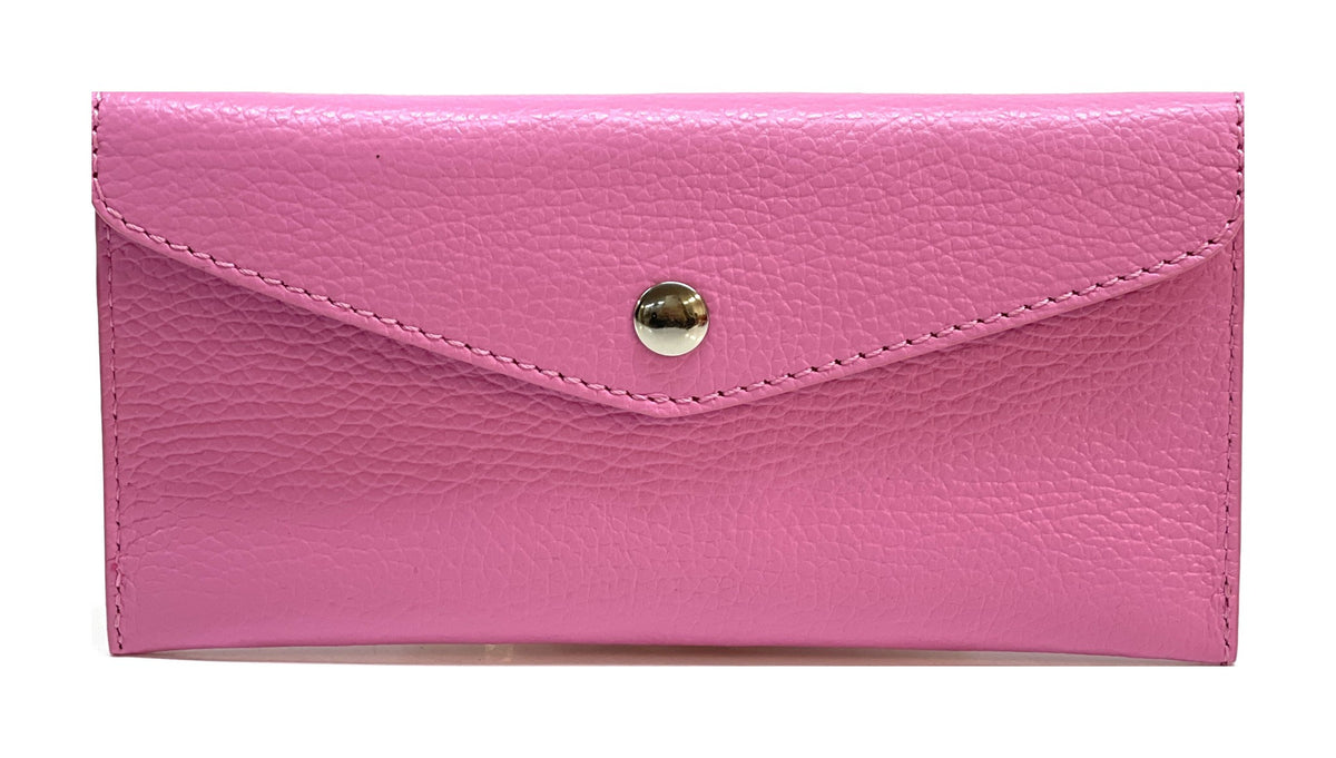 HE423 Bubblegum Pink Large Envelope Wallet