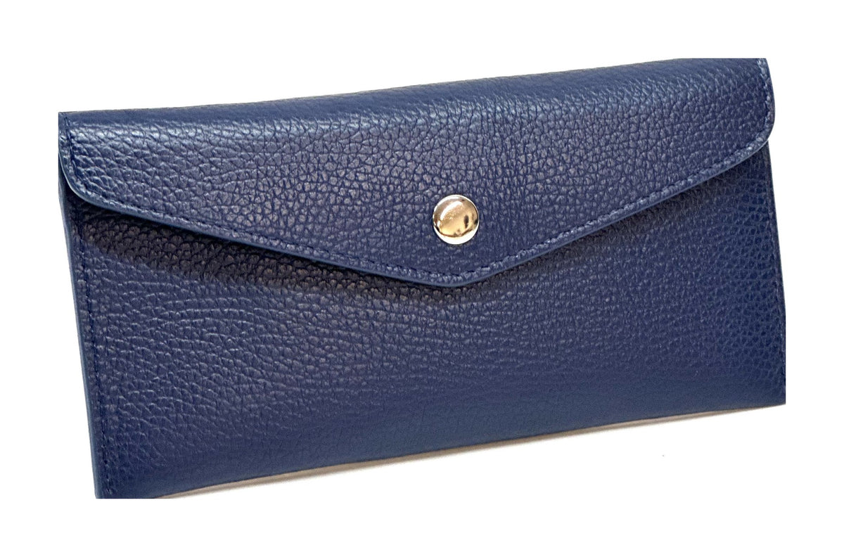HE424 Navy Large Envelope Wallet