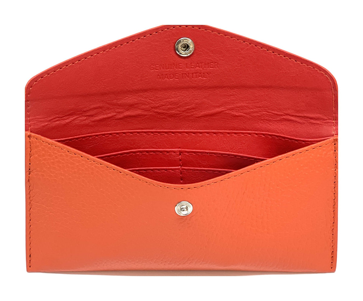 HE428 Papaya Orange Large Envelope Wallet