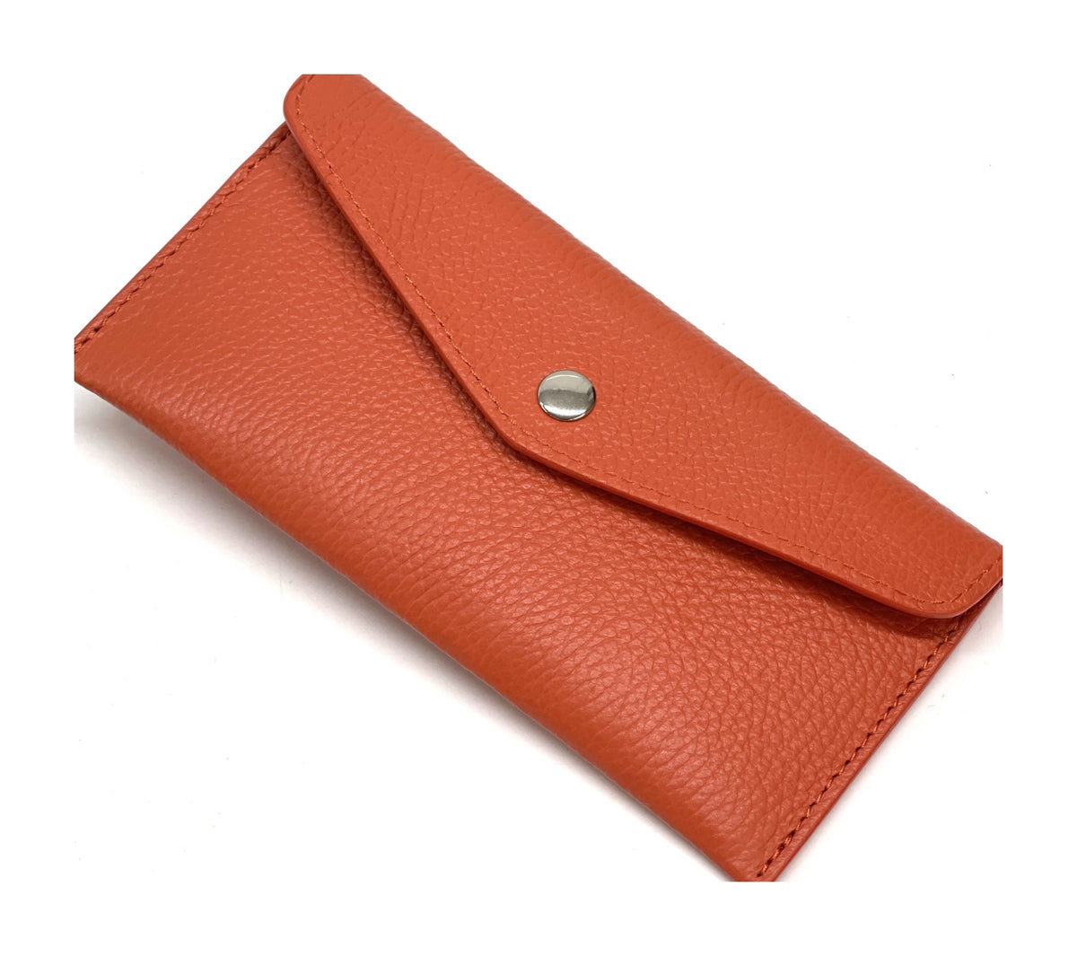 HE428 Papaya Orange Large Envelope Wallet