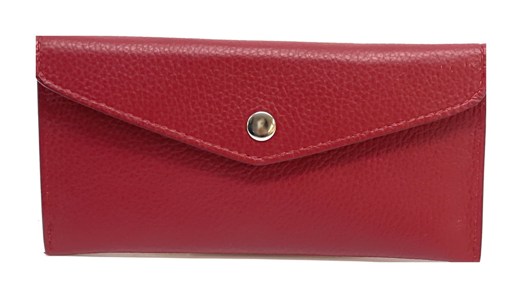 HE429 Crimson Large Envelope Wallet