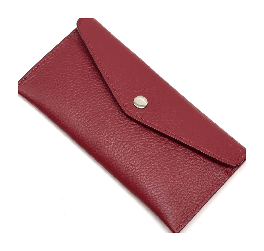 HE429 Crimson Large Envelope Wallet