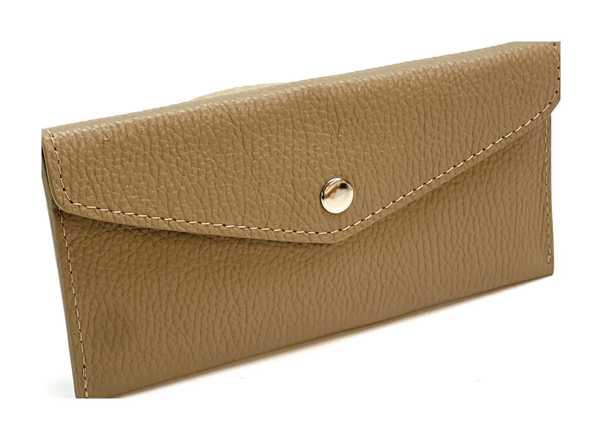 HE432 Mushroom Taupe Large Envelope Wallet
