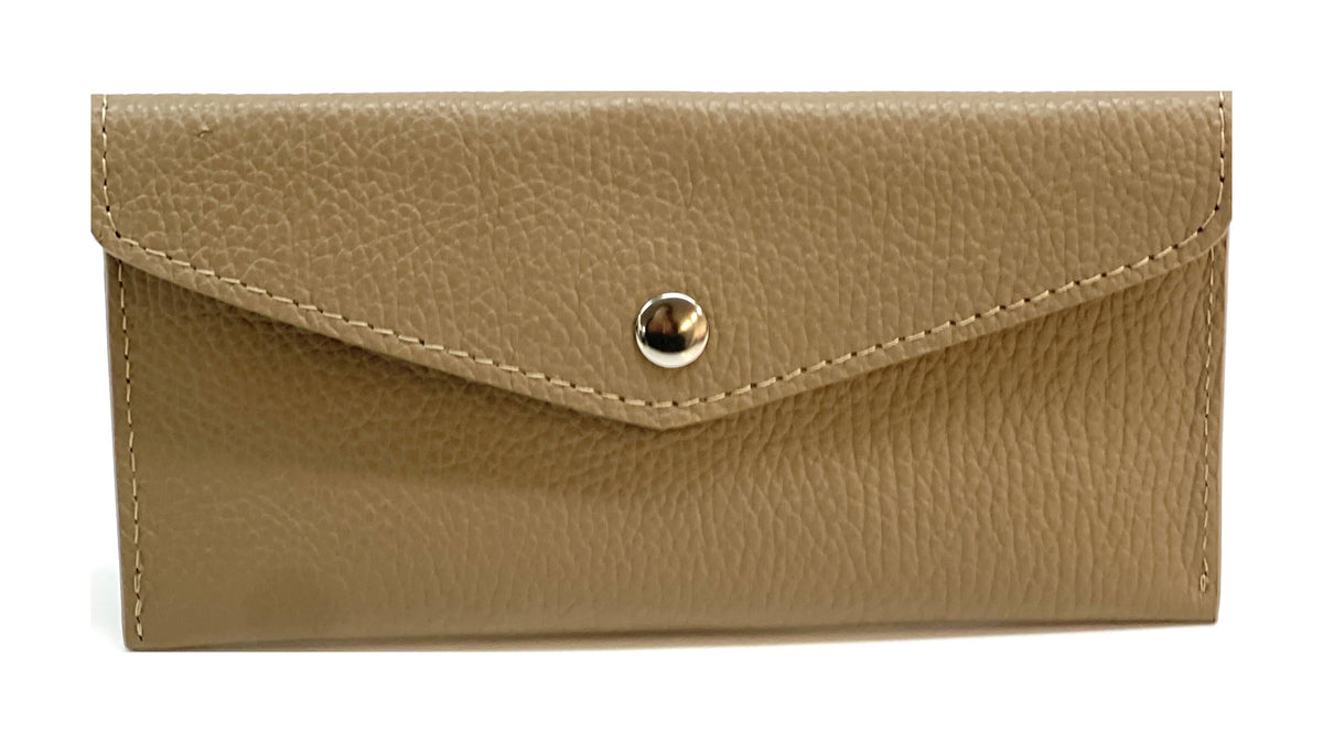 HE432 Mushroom Taupe Large Envelope Wallet