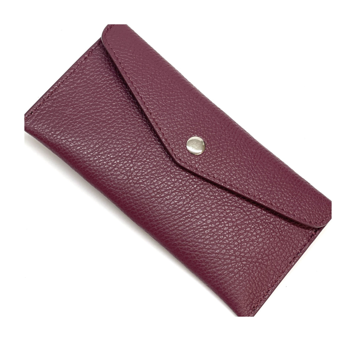 HE433 Plum Large Envelope Wallet