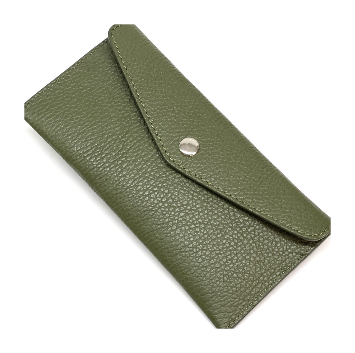 HE434 Olive Green Large Envelope Wallet